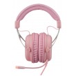 Deltaco Gaming GAM-030-P headphones/headset Wired Head-band USB Type-A Pink