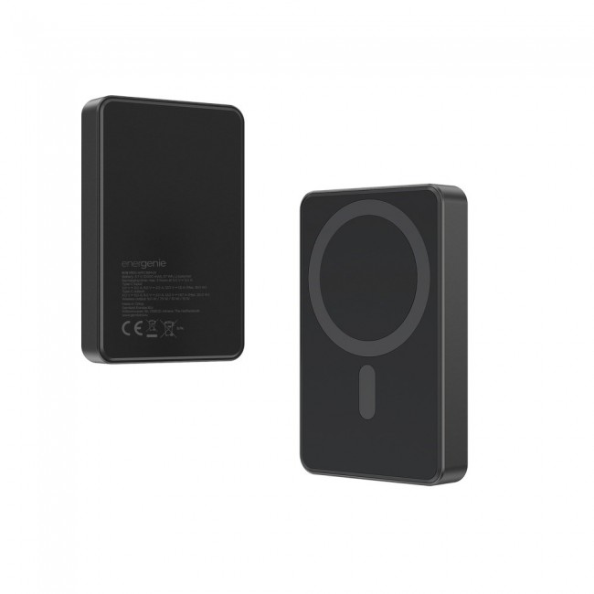 Gembird PB10-WPC15M-01 Magnetic wireless powerbank 15 W, 10000 mAh, black