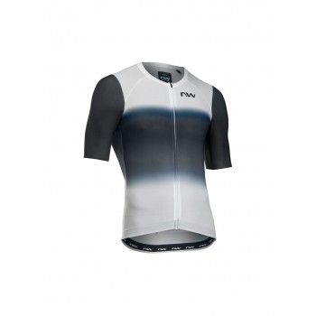 Koszulka rowerowa NORTHWAVE Blade Air Jersey S/s bia o czarna - M