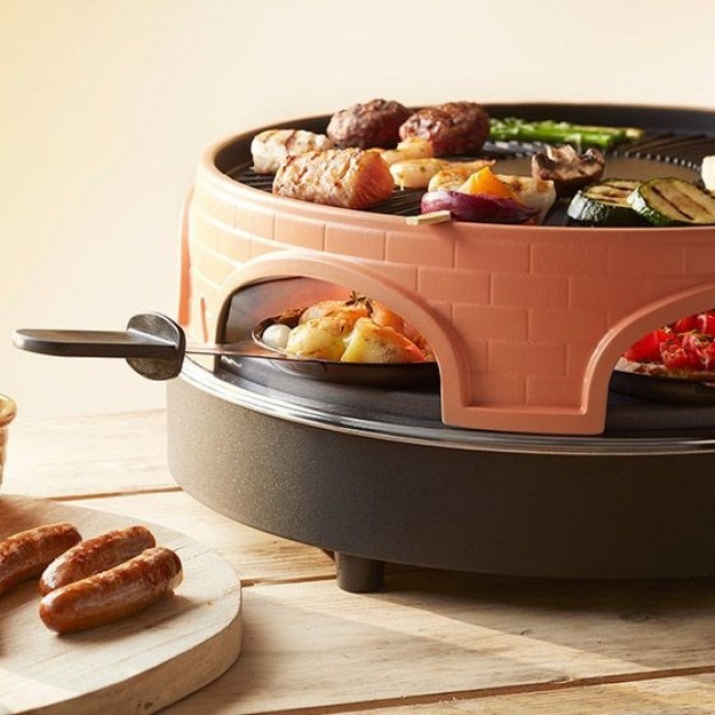 Emerio PO-113255.4 raclette grill 1500 W Black, Brown Emerio PO-113255.4 raclette grill 1500 W Black, Brown