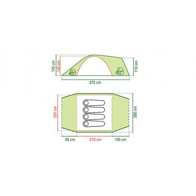 Coleman Rock Springs 4 Dome/Igloo tent 4 person(s)