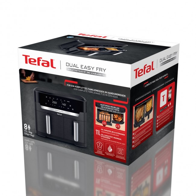 Tefal Easy Fry Dual XXL EY9428E0 fryer Double 11 L Stand-alone 2020 W Hot air fryer Black