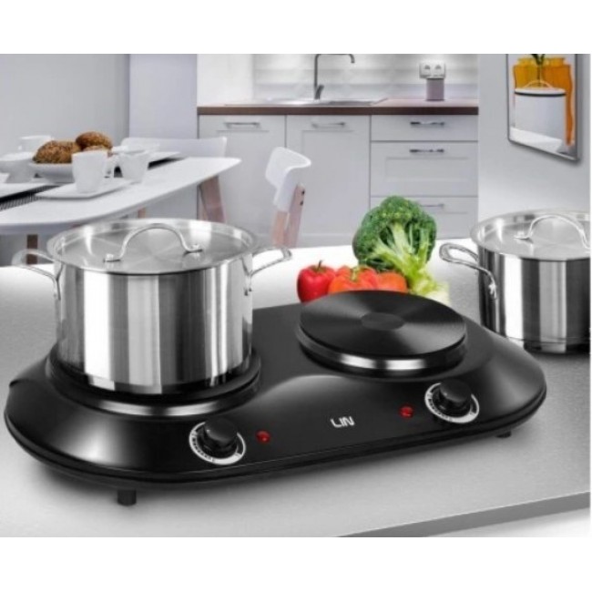 LIN LE-25P2N 2500 watt two-burner electric stove LIN LE-25P2N 2500 watt two-burner electric stove