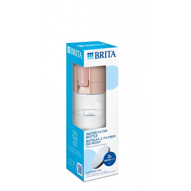 Brita Vital peach 2-disc filter bottle