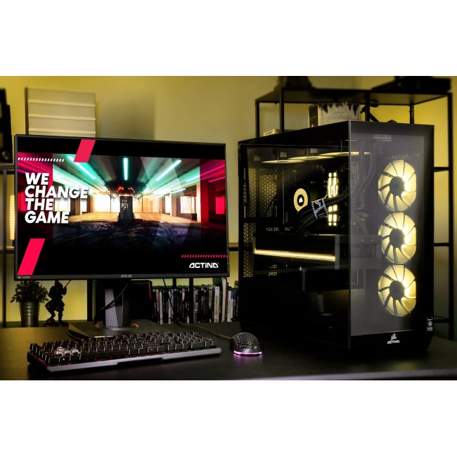 Actina 5901443412229 PC AMD Ryzen 7 9800X3D 64 GB DDR5-SDRAM 2 TB SSD NVIDIA GeForce RTX 5090 Midi Tower Black Actina 5901443412229 PC AMD Ryzen 7 9800X3D 64 GB DDR5-SDRAM 2 TB SSD NVIDIA GeForce RTX 5090 Midi Tower Black