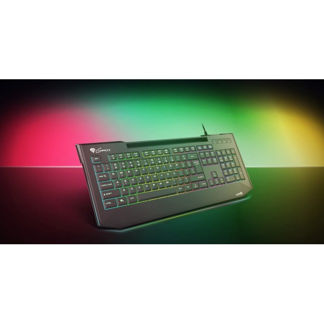 GENESIS Lith 400 RGB keyboard Gaming USB QWERTY US International Black