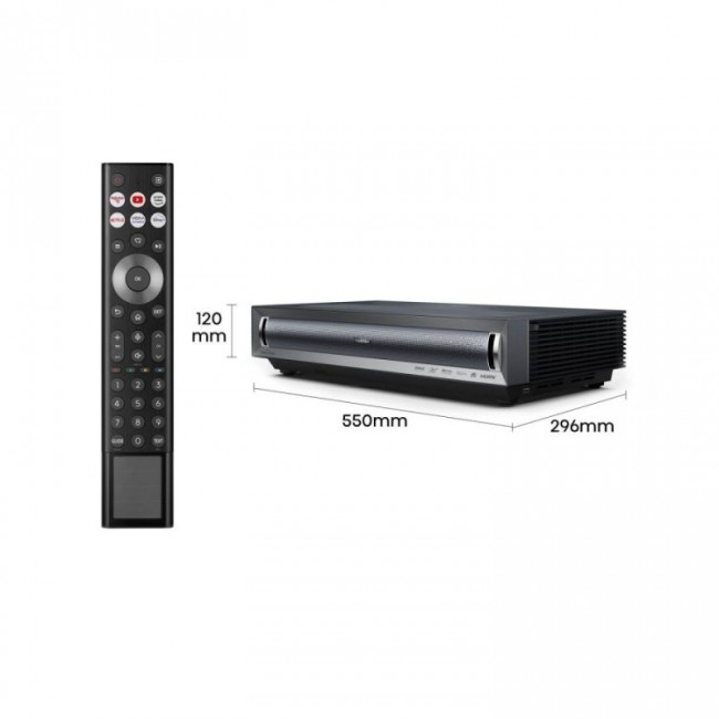 Hisense PX3 Laser Cinema TV 4K data projector Ultra short throw projector 2800 ANSI lumens 2160p (3840x2160) Black Hisense PX3 Laser Cinema TV 4K data projector Ultra short throw projector 2800 ANSI lumens 2160p (3840x2160) Black