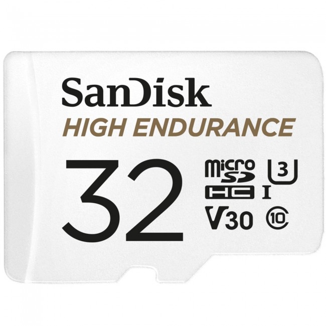 SanDisk High Endurance memory card 32 GB MicroSDHC UHS-I Class 10 SanDisk High Endurance memory card 32 GB MicroSDHC UHS-I Class 10