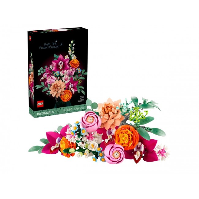LEGO ICONS 10342 The Botanical Collection - Pretty Pink Flower Bouquet LEGO ICONS 10342 The Botanical Collection - Pretty Pink Flower Bouquet