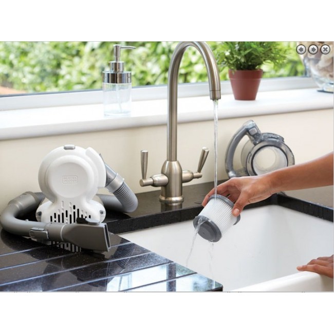 Black & Decker PD1820LF handheld vacuum Black, Chrome Bagless Black & Decker PD1820LF handheld vacuum Black, Chrome Bagless