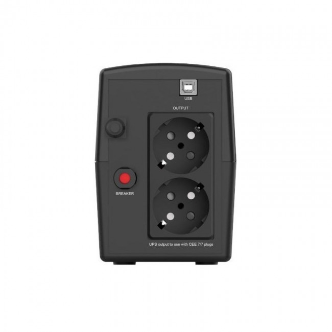 Infosec INF_661062 Backup Power Supply UPS X1+ 700, 700VA, 360W, 2 FR/Schuko