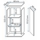 Cama S2 SOHO wall cabinet 60x29x112 cashmere + black Cama S2 SOHO wall cabinet 60x29x112 cashmere + black