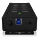 ICY BOX IB-HUB1703-QC3 USB 3.2 Gen 1 (3.1 Gen 1) Type-B 5000 Mbit/s Black