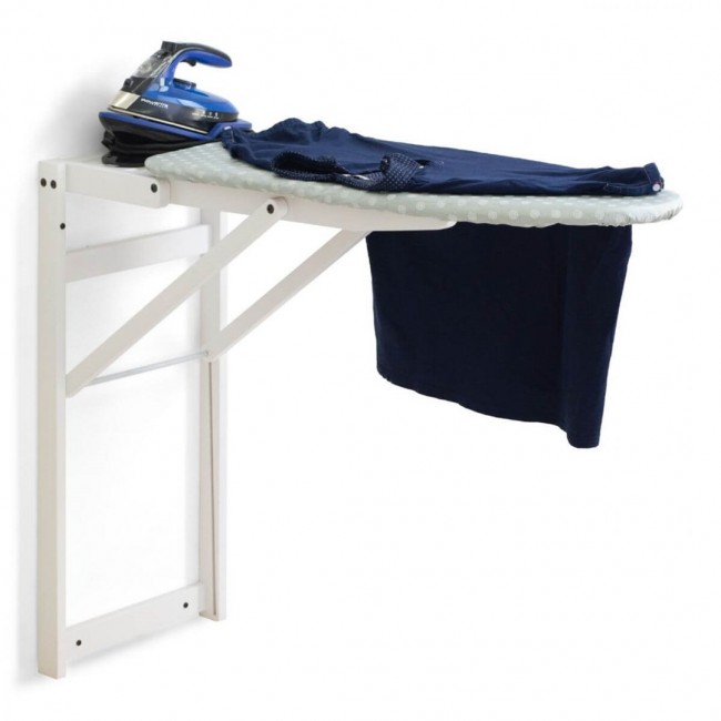 ARREDAMENTI STIROJOLLY Ironing board for wall hanging - 108 x 40 cm, White ARREDAMENTI STIROJOLLY Ironing board for wall hanging - 108 x 40 cm, White