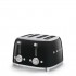 Smeg 50's Style Toaster TSF03BLEU Black