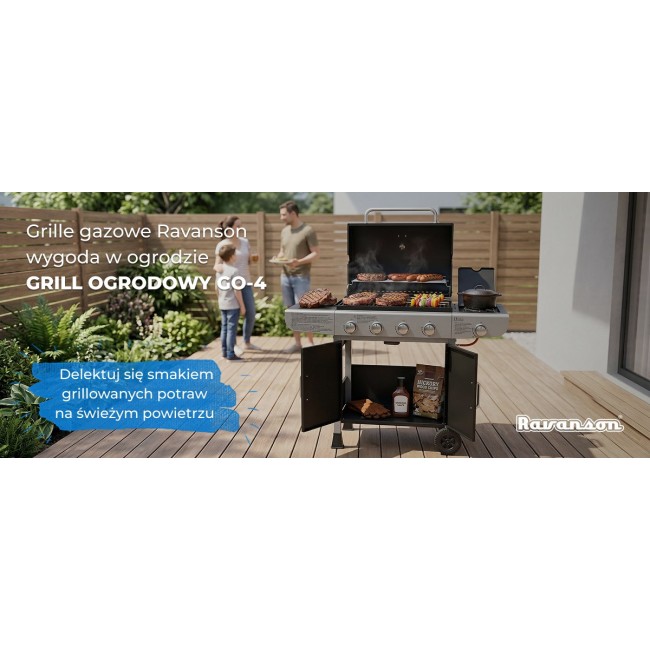 Ravanson GO-4 13.3 kW gas barbecue