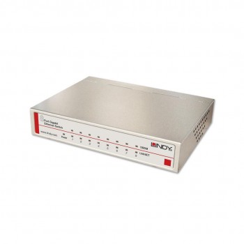 Lindy Network Switch - Gigabit, Desktop, 8 Port, 10/100/1000
