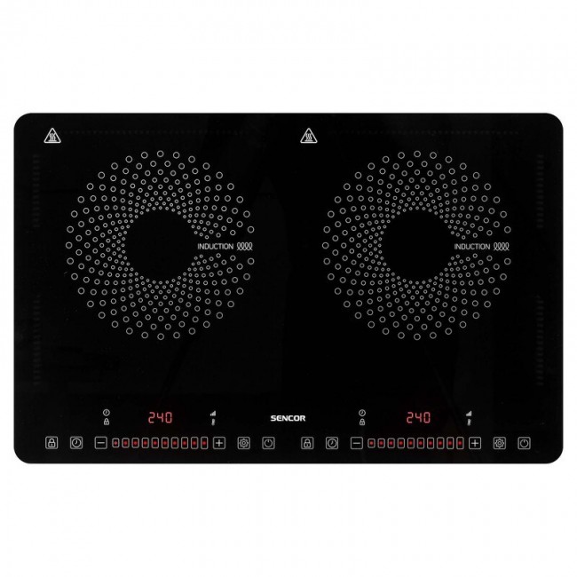 Sencor SCP 4501BK Black Countertop 56 cm Zone induction hob 2 zone(s)