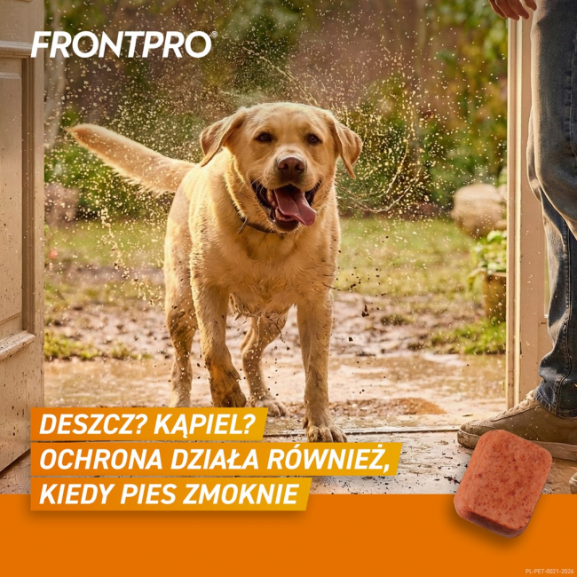 FRONTPRO Flea and tick tablets for dog ( 25-50 kg) - 3x 136mg