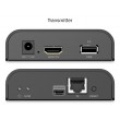 HDMI 4K/60Hz Extender with KVM USB 2.0 over IP