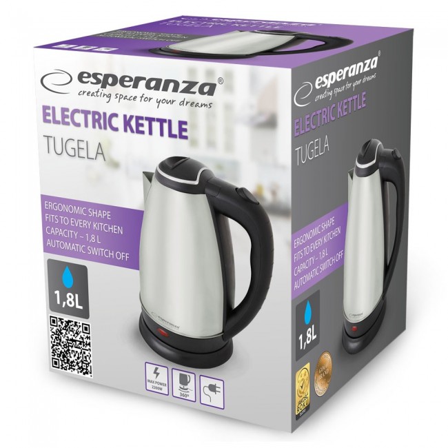 Esperanza EKK104X Electric kettle 1.8 L 2200 W Inox Esperanza EKK104X Electric kettle 1.8 L 2200 W Inox