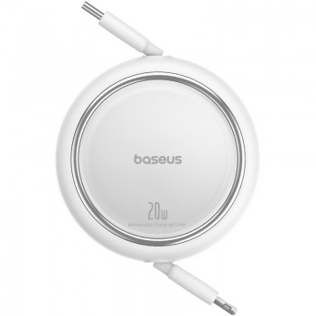 Baseus Free2Pull - 20 W USB-C to Lightning Retractable Cable, 1 m (white)