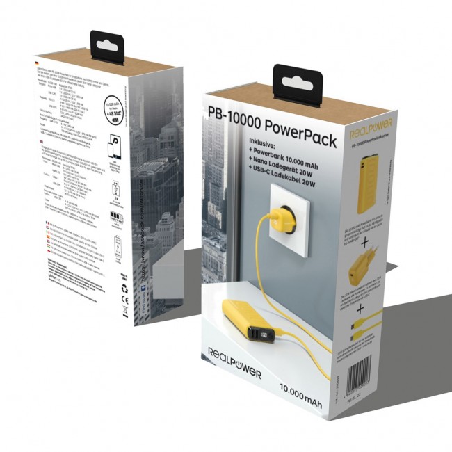 Ultron PB-10000 10000 mAh Yellow