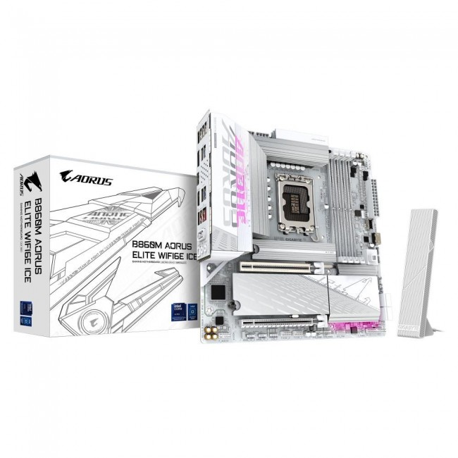 Motherboard MB B860 S1851 MATX/B860M A ELT WF6E ICE GIGABYTE