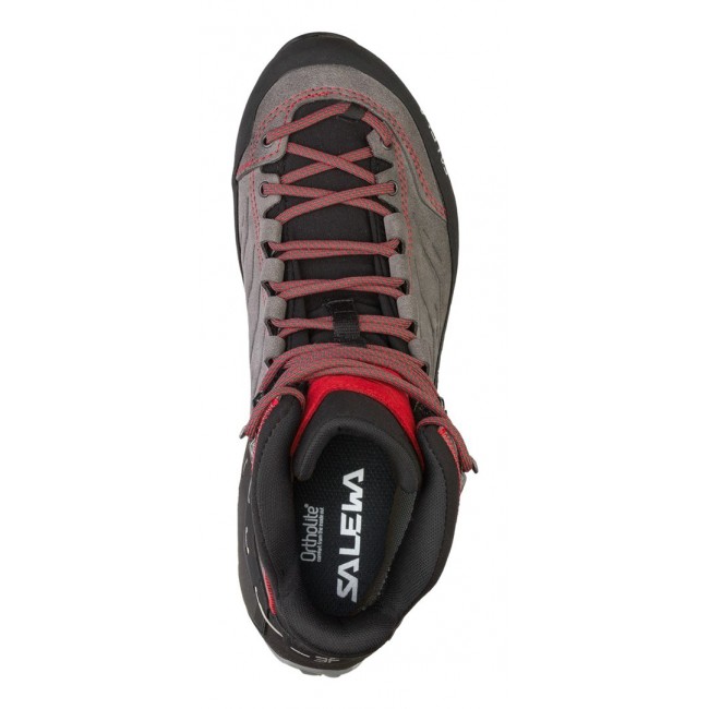 Salewa MTN Trainer Mid GTX Male Adult Charcoal, Grey, Red Salewa MTN Trainer Mid GTX Male Adult Charcoal, Grey, Red