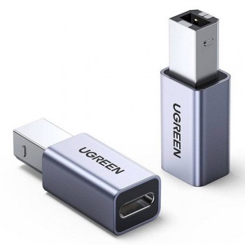 Ugreen USB Type-C to USB Type-B adapter (grey)