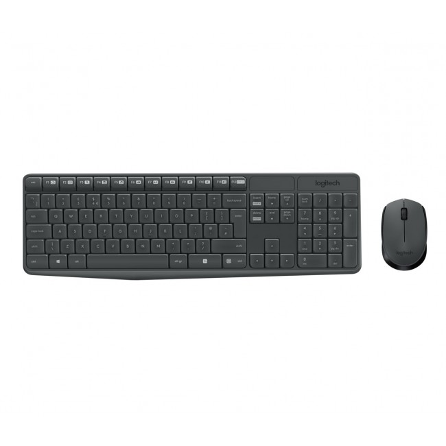 Logitech Keyboard MK235 Wireless KBD+Mouse Grey CZ Logitech Keyboard MK235 Wireless KBD+Mouse Grey CZ