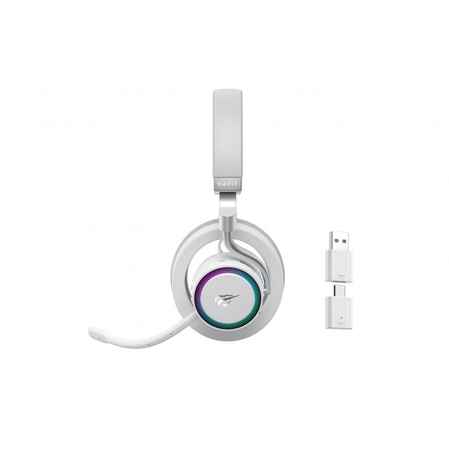 Havit Fuxi-H8 - wired/wireless gaming headphones (white)