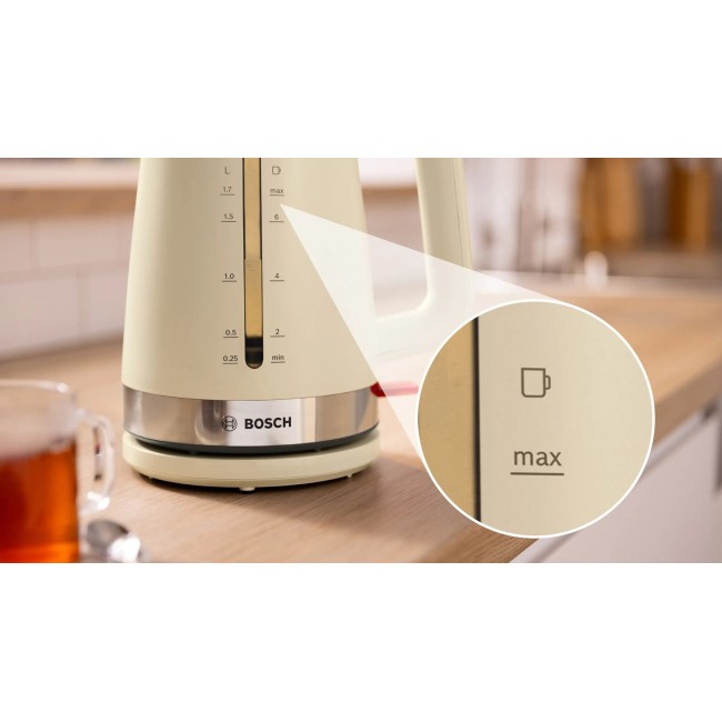 Bosch MyMoment electric kettle 1.7 L 2400 W Cream