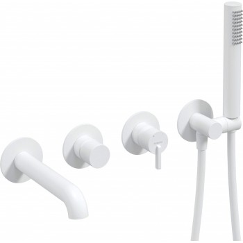Concealed 4-hole bathtub mixer