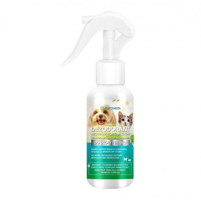 EUROWET deodorant - odour neutralizer for dogs and cats - 100 ml EUROWET deodorant - odour neutralizer for dogs and cats - 100 ml