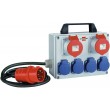 Brennenstuhl BKV 2/4 T IP44 power distribution unit (PDU) 6 AC outlet(s) Black, Blue, Grey, Red