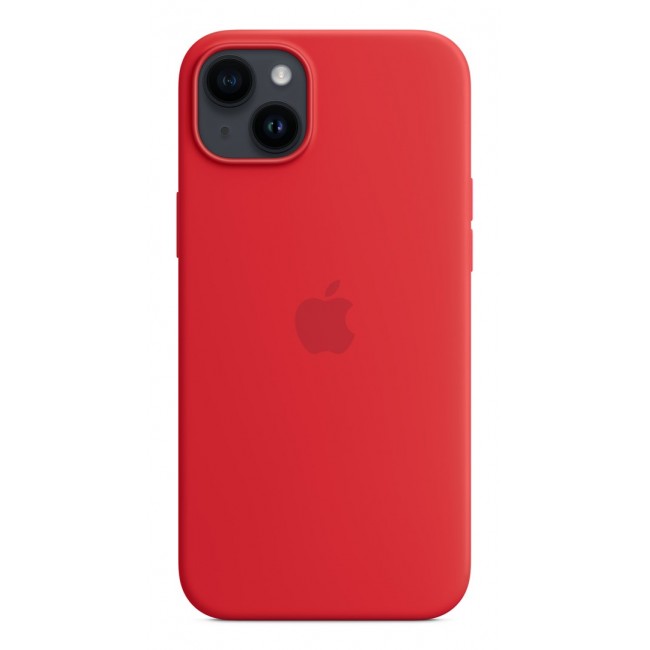 Apple iPhone 14 Plus Silicone Case with MagSafe - (PRODUCT)RED Apple iPhone 14 Plus Silicone Case with MagSafe - (PRODUCT)RED