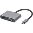iBox IUHCHDVGA USB Type-C Hub 4-in-1 USB 3.0 + PD 100W + HDMI 4K 30Hz + VGA Full HD