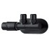 Thermostatic valve for bathroom radiator - left