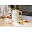 Adler AD 1347W electric kettle 1.5 L 2200 W White, Wood