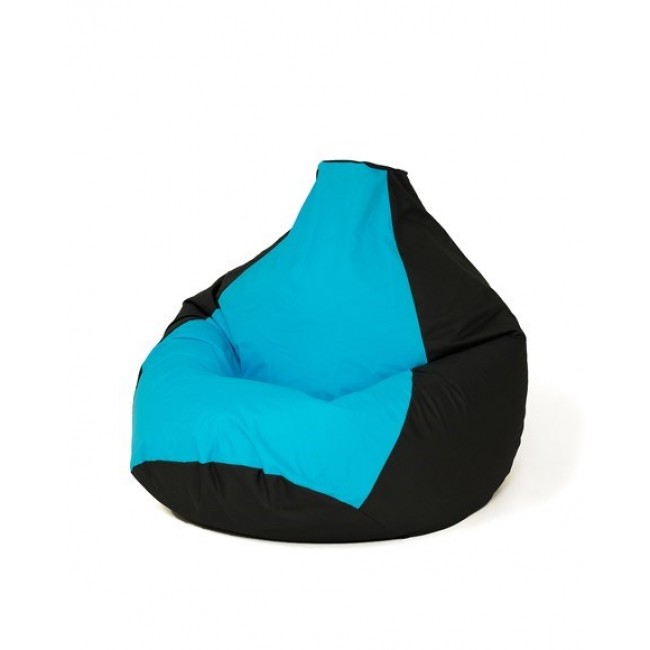 Sako bag pouffe Pear black and blue XL 130 x 90 cm