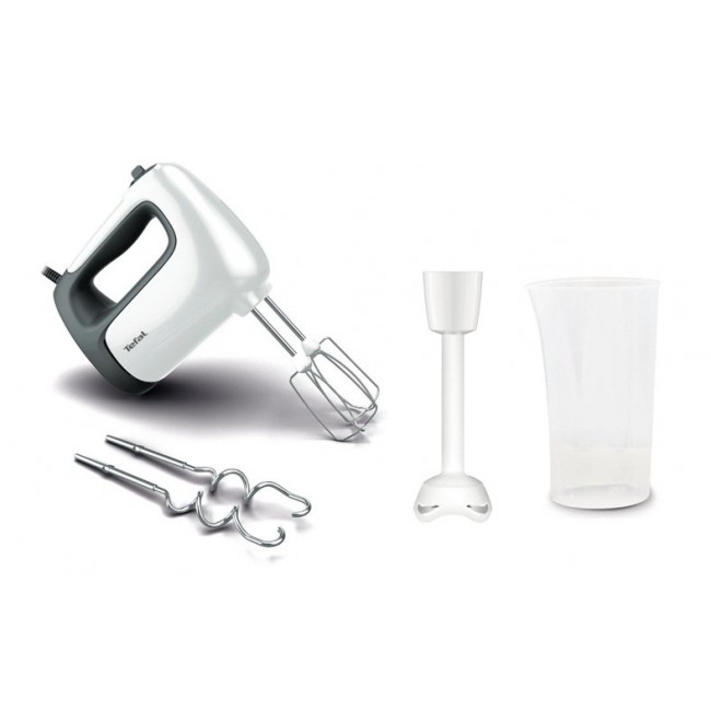 Tefal Prep'Mix+ HT4611 Hand mixer 500 W White Tefal Prep'Mix+ HT4611 Hand mixer 500 W White