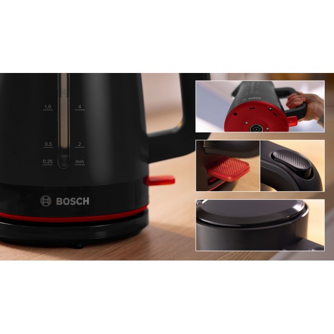 Bosch TAT3M124 toaster 2 slice(s) 950 W Red