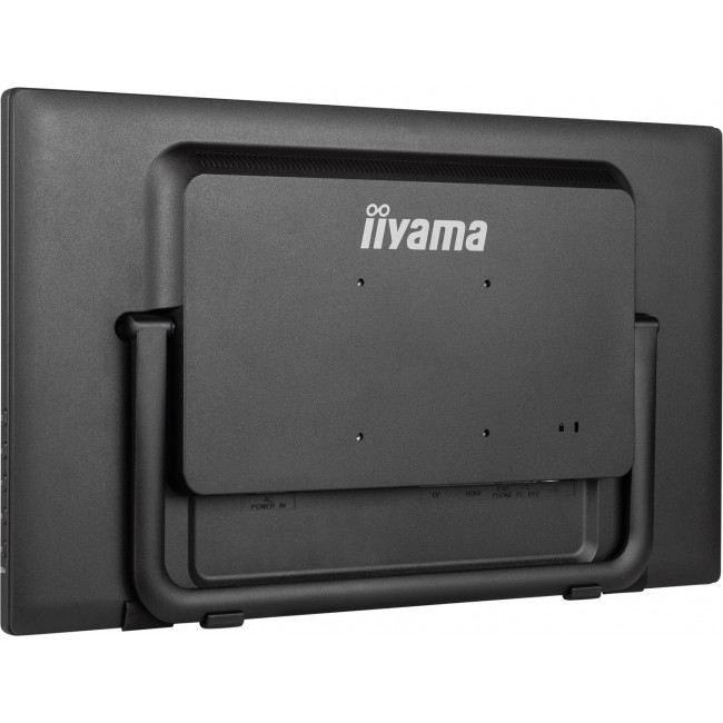 iiyama 24 multi-touch monitor with edge-to-edge glass, anti fingerprint coating , integrated webcam and a flexible stand