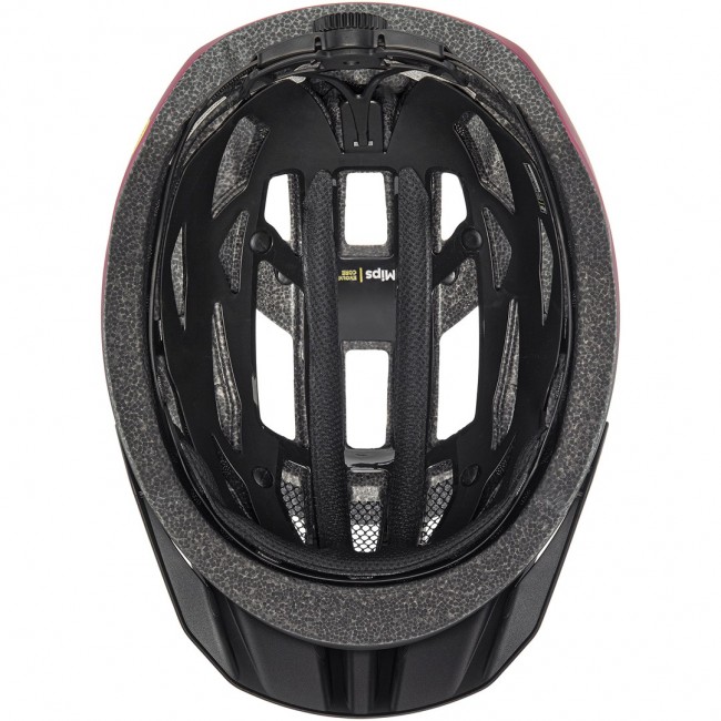 Bicycle helmet UVEX I-vo 2 MIPS 56 60 cm, cranberry/black matt