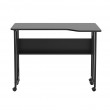 Maclean Folding Desk/Table, Black, Mobile, 100x73 cm, max. 50 kg, Angled, L-Shaped, MC-126 L/B
