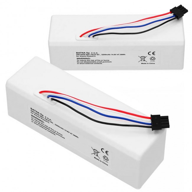 Battery for Xiaomi Robot 1C P1904-4S1P-MM, 3200mAh, 47.36Wh, STYTJ01ZHM Mijia 1C P1904-4S1P-MM (Dreame MC1808)