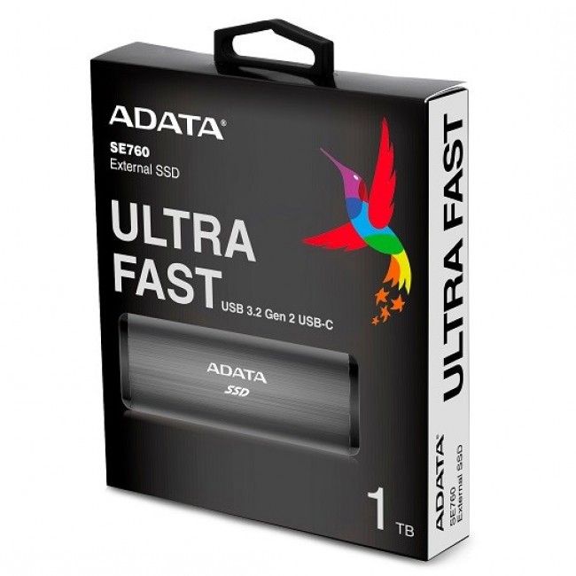 ADATA SE760 1 TB USB Type-C 3.2 Gen 2 (3.1 Gen 2) Titanium