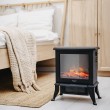 Electric fireplace ADLER AD 7754 2 heat settings: 1000W / 1800W | 3D flame effect | Thermostat Black