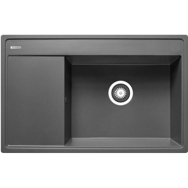 PYRAMIS CAMEA (79x50) 1B 1D R granite sink 070091601 grey concrete PYRAMIS CAMEA (79x50) 1B 1D R granite sink 070091601 grey concrete